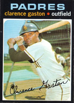 1971 Topps #25 Clarence Gaston Front
