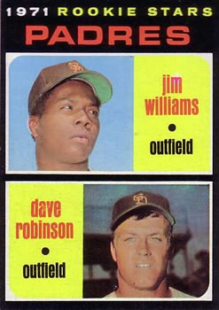 1971 Topps #262 Padres 1971 Rookie Stars (Jim Williams / Dave Robinson) Front