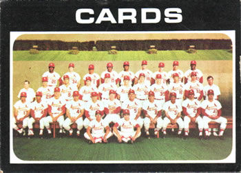 1971 Topps #308 St. Louis Cardinals Front