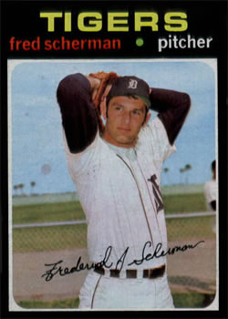 1971 Topps #316 Fred Scherman Front