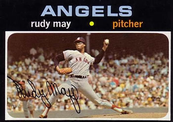 1971 Topps #318 Rudy May Front