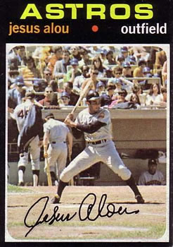 1971 Topps #337 Jesus Alou Front