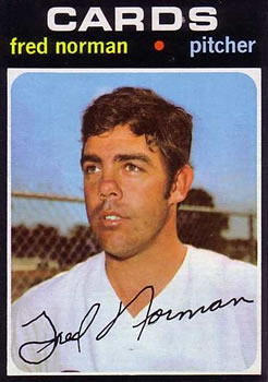 1971 Topps #348 Fred Norman Front