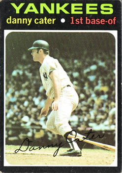 1971 Topps #358 Danny Cater Front
