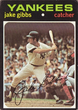 1971 Topps #382 Jake Gibbs Front