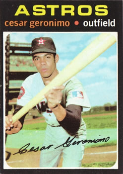 1971 Topps #447 Cesar Geronimo Front