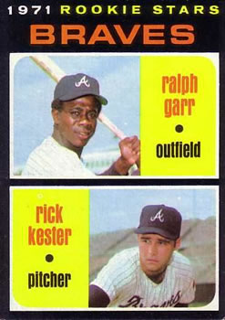 1971 Topps #494 Braves 1971 Rookie Stars (Ralph Garr / Rick Kester) Front