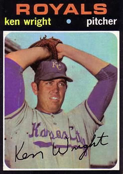 1971 Topps #504 Ken Wright Front