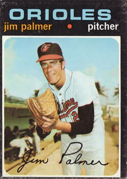 1971 Topps #570 Jim Palmer Front