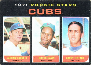 1971 Topps #576 Cubs 1971 Rookie Stars (Adrian Garrett / Brock Davis / Garry Jestadt) Front