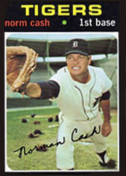 1971 Topps #599 Norm Cash Front