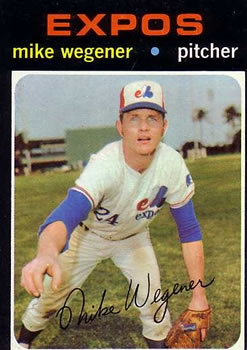 1971 Topps #608 Mike Wegener Front