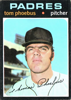 1971 Topps #611 Tom Phoebus Front