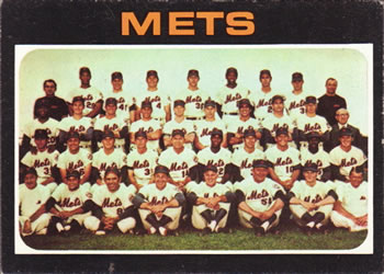 1971 Topps #641 New York Mets Front