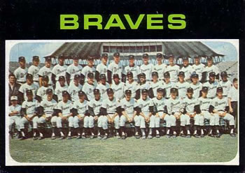 1971 Topps #652 Atlanta Braves Front