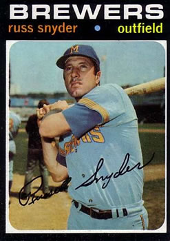 1971 Topps #653 Russ Snyder Front