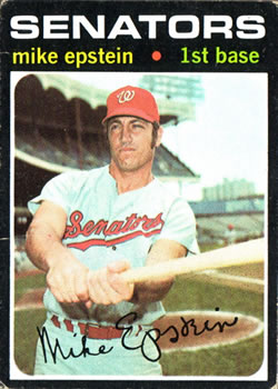 1971 Topps #655 Mike Epstein Front