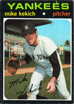 1971 Topps #703 Mike Kekich Front