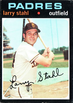 1971 Topps #711 Larry Stahl Front