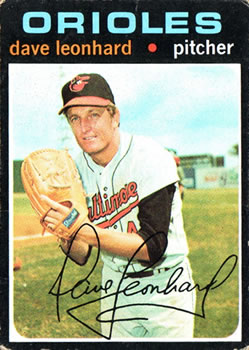 1971 Topps #716 Dave Leonhard Front