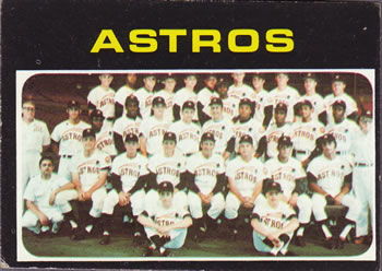 1971 Topps #722 Houston Astros Front