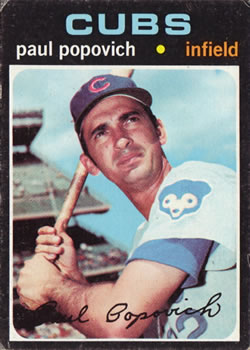 1971 Topps #726 Paul Popovich Front