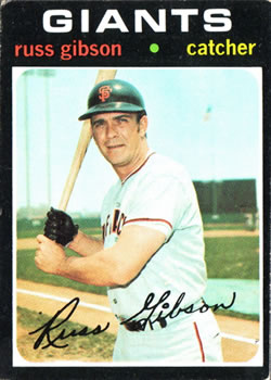 1971 Topps #738 Russ Gibson Front