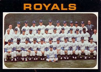 1971 Topps #742 Kansas City Royals Front
