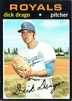 1971 Topps #752 Dick Drago Front