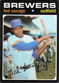 1971 Topps #76 Ted Savage Front