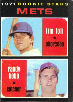 1971 Topps #83 Mets 1971 Rookie Stars (Tim Foli / Randy Bobb) Front