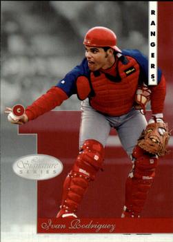 1996 Leaf Signature Series #40 Ivan Rodriguez Front