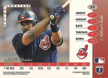 1996 Leaf Signature Series #59 Albert Belle Back