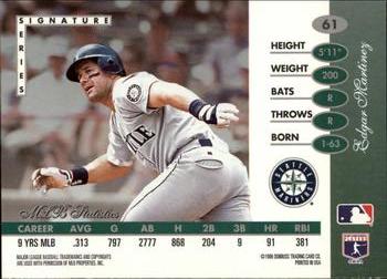 1996 Leaf Signature Series #61 Edgar Martinez Back