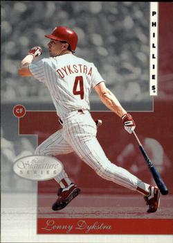 1996 Leaf Signature Series #97 Lenny Dykstra Front
