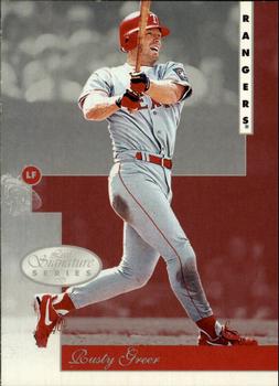 1996 Leaf Signature Series #104 Rusty Greer Front