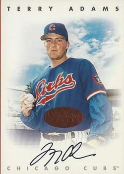 1996 Leaf Signature Series - Autographs Bronze #NNO Terry Adams Front