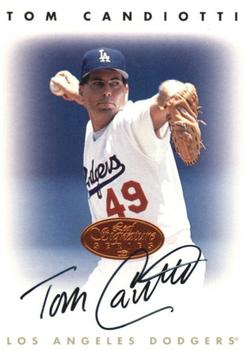 1996 Leaf Signature Series - Autographs Bronze #NNO Tom Candiotti Front
