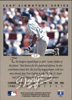 1996 Leaf Signature Series - Autographs Bronze #NNO Roger Cedeno Back