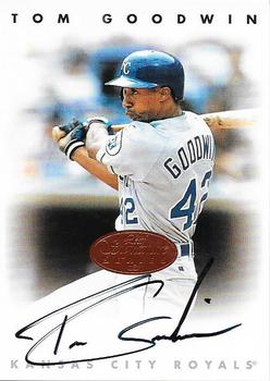 1996 Leaf Signature Series - Autographs Bronze #NNO Tom Goodwin Front