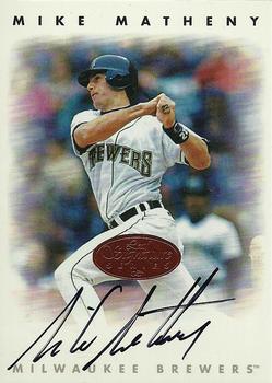 1996 Leaf Signature Series - Autographs Bronze #NNO Mike Matheny Front