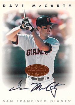 1996 Leaf Signature Series - Autographs Bronze #NNO David McCarty Front