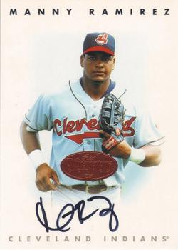 1996 Leaf Signature Series - Autographs Bronze #NNO Manny Ramirez Front