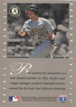 1996 Leaf Signature Series - Extended Series Autographs #NNO Rafael Bournigal Back