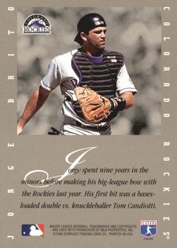 1996 Leaf Signature Series - Extended Series Autographs #NNO Jorge Brito Back