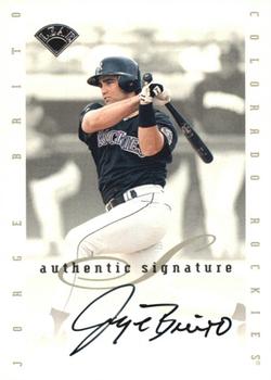 1996 Leaf Signature Series - Extended Series Autographs #NNO Jorge Brito Front
