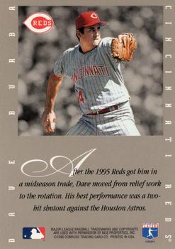 1996 Leaf Signature Series - Extended Series Autographs #NNO Dave Burba Back