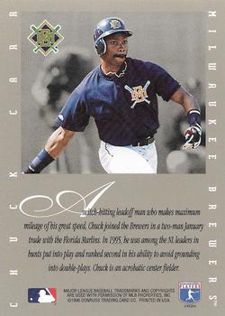 1996 Leaf Signature Series - Extended Series Autographs #NNO Chuck Carr Back