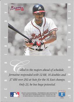 1996 Leaf Signature Series - Extended Series Autographs #NNO Jermaine Dye Back