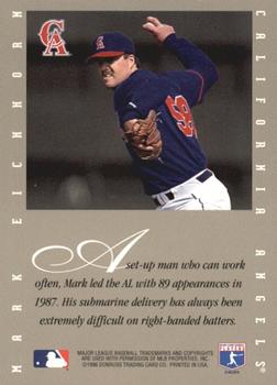 1996 Leaf Signature Series - Extended Series Autographs #NNO Mark Eichhorn Back